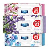 Deep Fresh Maxi Pack Karma Alkolsüz 3 x 144 Yaprak 3 Paket Islak Mendil