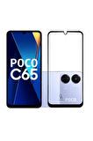 Xiaomi Poco C65 ile Uyumlu Telefon Kılıfı ve 5d Tam Kaplayan Cam Ekran Koruyucu