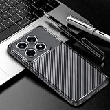 Xiaomi Mi 14T Uyumlu Kılıf Karbon Tasarım Kamera Korumalı Silikon Telefon Kılıfı Kapak