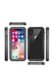 Apple Iphone X Ile Uyumlu Kılıf Su Geçirmez 360 Derece Koruma Waterproof Telefon Kılıfı