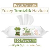 Baby Turco Doğadan Yüzey Temizlik Havlusu 100 Yaprak 12 Adet