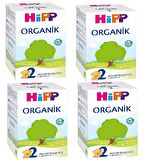 Hipp 2 Organik Devam Sütü 600 gr 4 Adet