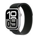 Apple Watch Series 10 46mm ile Uyumlu Hasır Örgü İşlemeli Kordon Kayış