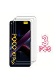 Xiaomi Poco X7 Pro ile Uyumlu Ekran Koruyucu Şeffaf Temperli Kırılmaz Cam Ekran Koruyucu 3 Adet