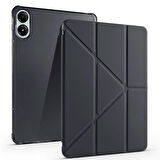 Xiaomi Redmi Pad Pro 12.1 inç Uyumlu Kılıf 3 Farklı Stand Kalemlikli Tri Folding Tablet Kılıfı