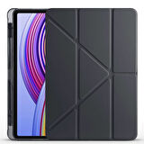 Xiaomi Redmi Pad Pro 12.1 inç Uyumlu Kılıf 3 Farklı Stand Kalemlikli Tri Folding Tablet Kılıfı