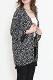 Desenli Kimono Siyahbeyaz - 2492.555.