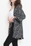 Desenli Kimono Siyahbeyaz - 2492.555.