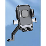 360° Dikiz Aynası Bisiklet Motosiklet Telefon Tutucu 