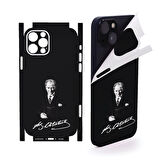 İphone 16 için full kaplama sticker çizilme önleme kılıfsız kullanım için ATATÜRK 3