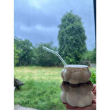  2 Adet Üzüm Kabartmalı Borosilikat Cam Bardak | Sunumluk Pinterest Bubble Bardak | Soğuk Kahve Bardağı