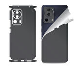 Xiaomi Mi 13 Lite için uyumlu 360 full arka ve yan kaplama koruma sticker KOYU GRİ