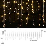 8 Fonksiyonlu 16 Saçaklı Perde Led 3 x 1 (Günışığı)