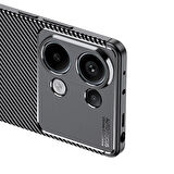 Xiaomi Redmi Note 13 4G ile Uyumlu Kılıf Focus Karbon Tasarım Telefon Kılıfı Kapak