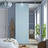 Sürgü kapak, açık yeşil-aynalı cam, 150x236 cm