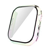 Apple Watch Series 10 46mm Uyumlu Elektroplatin Saat Gövde Kasa ve Ekran Koruyucu