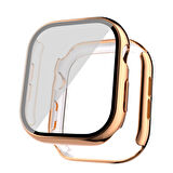 Apple Watch Series 10 46mm Uyumlu Elektroplatin Saat Gövde Kasa ve Ekran Koruyucu