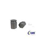 BIJON KAPAGI (METALIK GRI) 17X32mm ASTRA F G H CORSA B C D VECTRA A BZAFIRA BOMEGA B (5 ADET)