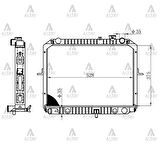 RADYATÖR SU PREGIO 1997-2005 26MM M-T BRAZING 0K72A 15 200D