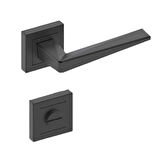 5 ADET DİLEK, ODA, 1 ADET WC KAPI KOLU, KARE ROZETLİ, ANTRASİT, Alüminyum, SET