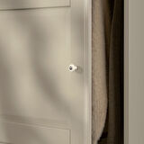 PAX gardırop, gri-bej-aynalı cam, 150x60x236 cm