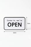 İçeri gelin, açığız! - Come in, we’re Open Tasarımlı Dekoratif Aydınlatma (13x22cm)