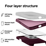 Apple iPhone 16E ile Uyumlu Telefon Kılıfı Kadife Iç Yüzey Soft Tasarım Lansman Kılıf