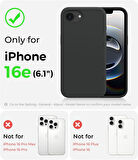 Apple iPhone 16E ile Uyumlu Telefon Kılıfı Kadife Iç Yüzey Soft Tasarım Lansman Kılıf