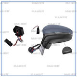 AYNA DIŞ DİKİZ TİGUAN 2016 ELEKTRİKLİ, ISITMALI, ASTARLI, KATLANIR, HAFIZALI, YAN-ALT LAMBALI SOL 5NB857507G9B9