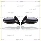 AYNA DIŞ DİKİZ PASSAT CC 2009-2017 ELEKTRİKLİ, ISITMALI, ASTARLI, KATLANIR, YAN-ALT LAMBALI SAĞ 3C8857508BF9B9