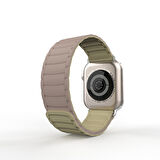 Apple Watch Series 10 46mm Uyumlu Strap Manyetik Mıknatıslı Silikon Kordon Kayış