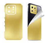 Xiaomi Mi 13 Pro için uyumlu 360 full arka ve yan kaplama koruma sticker AYNALI GOLD