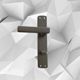 ALMITAL Lusso Antrasit Aynalı Kapı Kolu Lüks WC Kapı Kolu