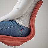 Çalışma sandalyesi, gunnared kırmızı-beyaz