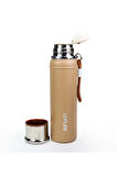 Kahverengi Çelik Termos 700 ml