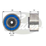 TRİGER AVARA GERGİ RULMANI PEUGEOT 407-607-CITROEN C6-C5 2.7 3.0 HDI 0830 55 4S7Q6C348BC