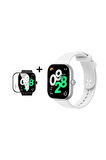 Xiaomi Redmi Watch 4 Uyumlu Yumuşak Silikon Kordon ve Kavisli Ekran Koruyucu Seti