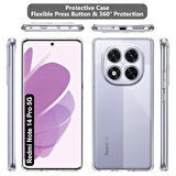 Xiaomi Redmi Note 14 Pro 5G Uyumlu Kılıf Şeffaf Kamera Korumalı Esnek Silikon Telefon Kılıfı Kapak