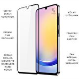 Samsung Galaxy A25 ile Uyumlu Telefon Kılıfı ve 5D Tam Kaplayan Cam Ekran Koruyucu