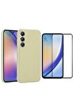 Samsung Galaxy A55 5G ile Uyumlu Telefon Kılıfı ve 5D Tam Kaplayan Cam Ekran Koruyucu