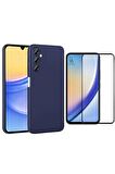 Samsung Galaxy A55 5G ile Uyumlu Telefon Kılıfı ve 5D Tam Kaplayan Cam Ekran Koruyucu