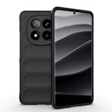 Xiaomi Redmi Note 14 Pro Plus Uyumlu Kılıf Esnek Tpu Oyuklu Arka Yüzey Tasarımlı Silikon Kapak