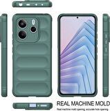 Xiaomi Redmi Note 14 4G Uyumlu Kılıf Esnek Tpu Oyuklu Arka Yüzey Tasarımlı Silikon Kapak