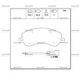 FREN BALATA TRANSIT 5347 2006-2014 / AMAROK 2010 ARKADAN İTİŞLİ ÖN FİŞLİ 6C112K021AB