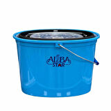 Oval Süzgeçli Balıkçı Kovası - 8 Lt - Şeffaf - Albastar