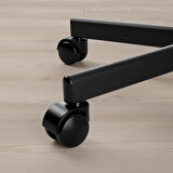 Çalışma sandalyesi, beyaz-siyah, mindersiz