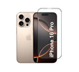 Apple iPhone 16 Pro ile Uyumlu Ekran Koruyucu Şeffaf Temperli Kırılmaz Cam Ekran Koruyucu