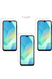 Samsung Galaxy A16 ile Uyumlu Ekran Koruyucu Şeffaf Temperli Kırılmaz Cam Ekran Koruyucu 3 Adet