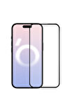 Apple iPhone 16 ile Uyumlu Şeffaf Ekranı Tam Kaplayan 5d Cam Kırılmaz Cam Ekran Koruyucu