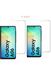 Samsung Galaxy A06 Ile Uyumlu Ekran Koruyucu Şeffaf Temperli Kırılmaz Cam Ekran Koruyucu 2 Adet